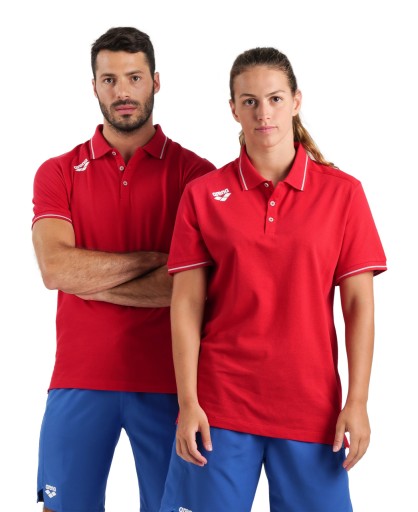 Футболка Arena Team Poloshirt Solid Cotton RED M