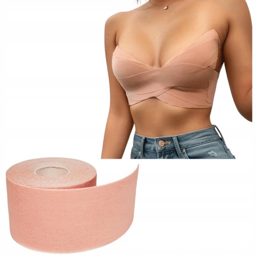 YellowBOOBS TAPE Лента для поддержания груди 5см х 5м + 6 накладок для груди