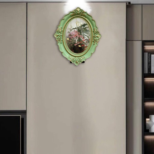Ramka na zdjęcia Żywica Elegancki retro ozdobny owalny stojak na zdjęcia 7
