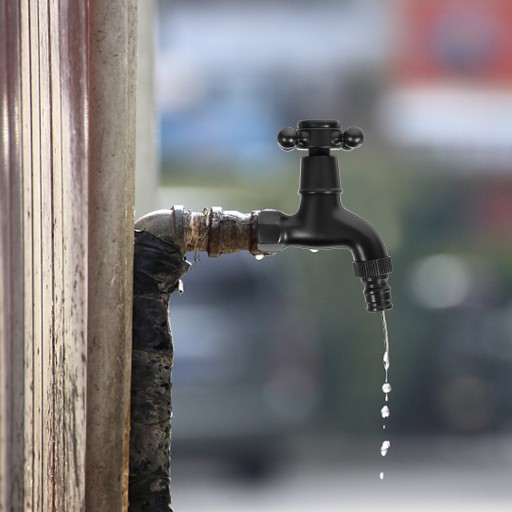 Винтажный латунный уличный водопроводный кран с клапаном