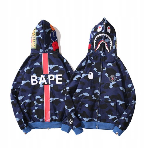Толстовка Bape Shark kangaroo, зеленый камуфляжный кенгуру