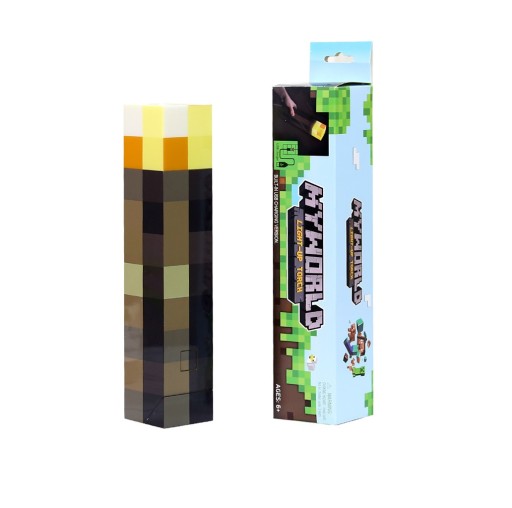 Четырехцветная лампа Paladone Minecraft Torch перезаряжаемая