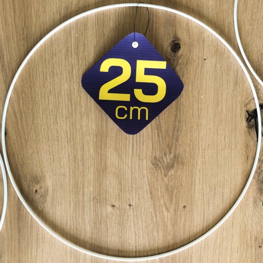 Обруч металлический БЕЛЫЙ 25 см.