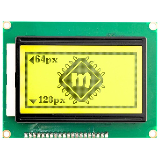 Wyświetlacz LCD graficzny 128x64 Zielony ST7920