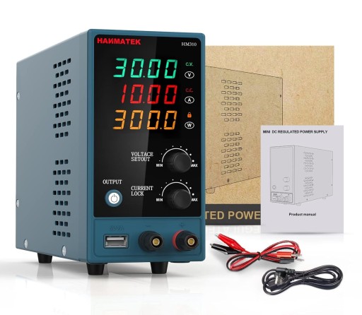 ЛАБОРАТОРНЫЙ БЛОК ПИТАНИЯ 30В 10А HANMATEK HM310 регулируемый, дисплей.