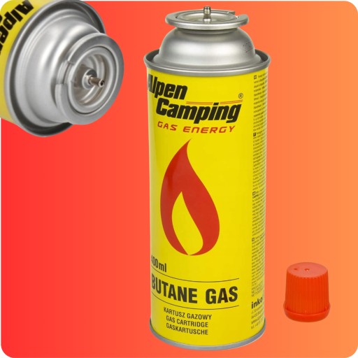 KARTUSZE GAZOWE ALPEN CAMPING DO KUCHENEK ZAPALAREK PALNIKÓW ZESTAW 28 SZT