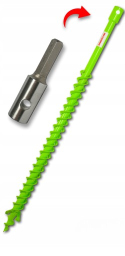 Świder Wiertło do Gleby 40H mm Adapter Hex