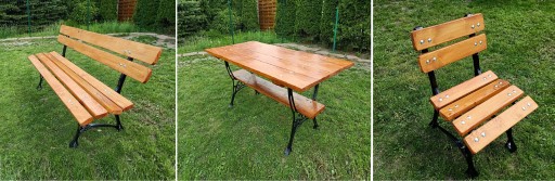 NOGA DO ŁAWKI ALUMINIOWA OGRODOWA NIE ŻELIWNA 10el