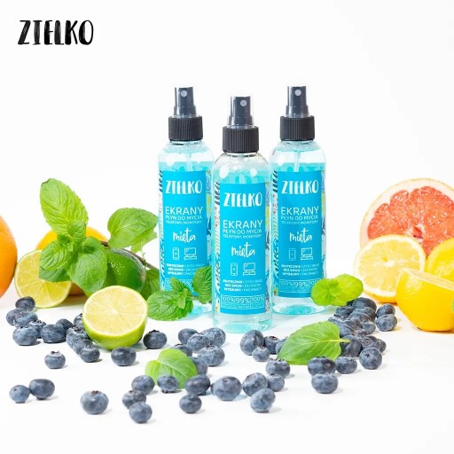 Жидкость для чистки экранов ZIELKO Natural MINT, биоразлагаемая, 200 мл
