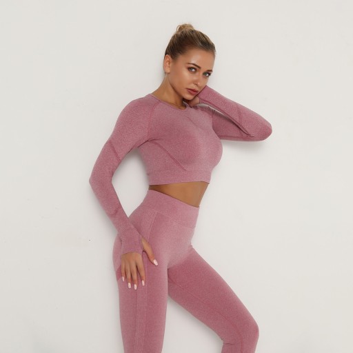 КОМПЛЕКТ из бесшовных спортивных леггинсов PUSH UP ТОП моделирования HIGH WAIST S