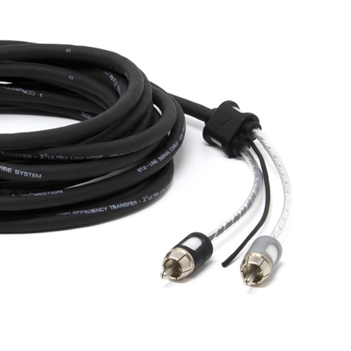 Сигнальный кабель RCA, 250 см. ПОДКЛЮЧЕНИЕ BT2 250.2, 2-канальный, подбородочный