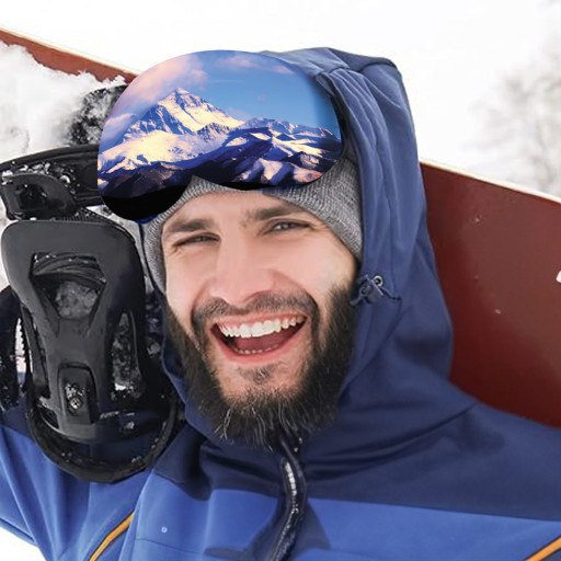 Gogle Narciarskie Okulary Na Narty Snowboard + Etui Pokrowiec ZESTAW