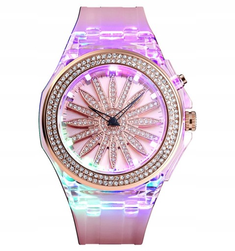 SKMEI LED вращающиеся женские часы zz1