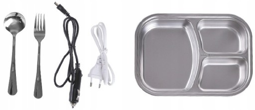 ELEKTRYCZNY LUNCH BOX TERMOS OBIADOWY SAMOCHODOWY