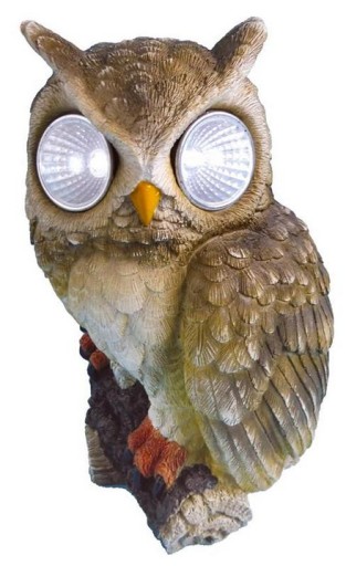 SOWA OGRODOWA OZDOBA FIGURKA DO OGRODU 22cm