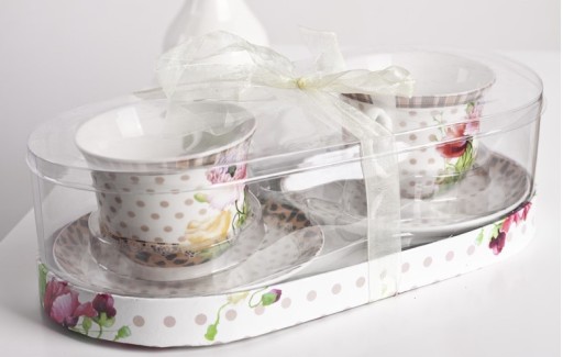 ЧАШКИ 6 ШТ. Фарфор Цветы Пиона Yamasen Fine Porcelain