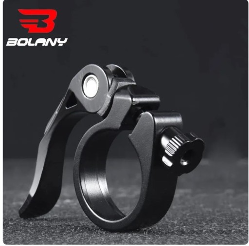 ZACISK SZTYCY ROWEROWEJ QUICK RELEASE ALUMINIUM 31.8MM - BOLANY - CZARNY