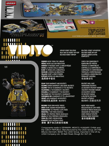 LEGO VIDIYO Битбокс хип-хоп робота 43107
