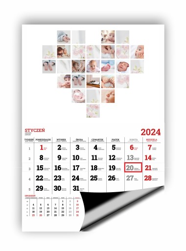 Фотокалендарь 2024 ВАШ ФОТО ПРОЕКТ Онлайн-конструктор БЕСПЛАТНО 13 страниц формата А3