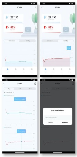 2x ДАТЧИК ТЕМПЕРАТУРЫ ВЛАЖНОСТИ ИНТЕЛЛЕКТУАЛЬНЫЙ Дом Smart Life TUYA = 2 шт.