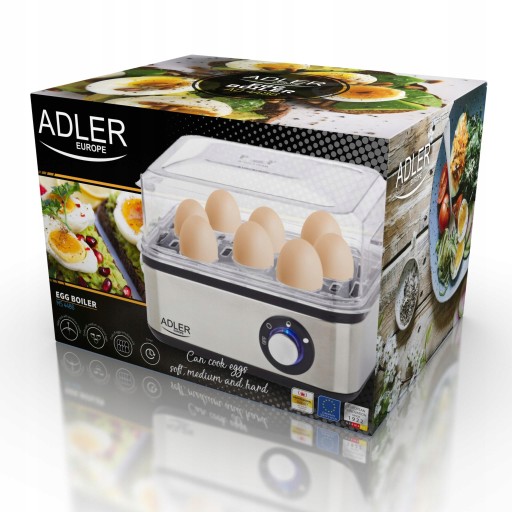 Adler AD44861 яйцеварка серебристый/серый