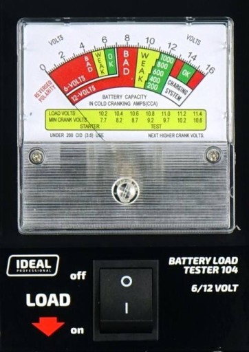 диагностический тестер LBT104 тестер аккумуляторных батарей IDEAL 6V 12V 135A тестер