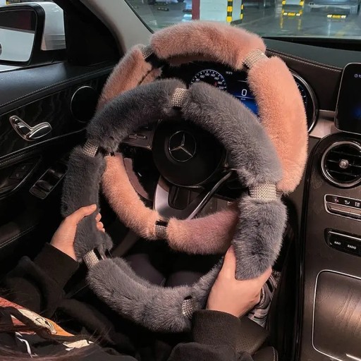 Чехол на руль Зимний плюшевый чехол на руль автомобиля