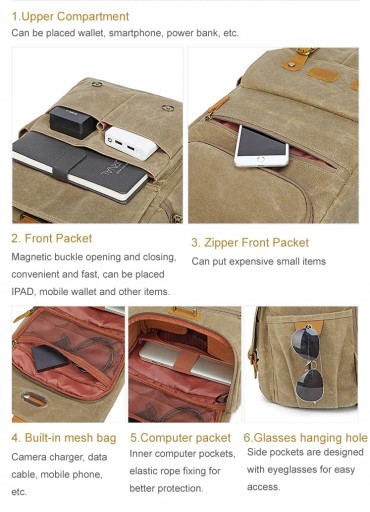 Фоторюкзак для ноутбука Ansel XL 14,1 см с толщиной USB