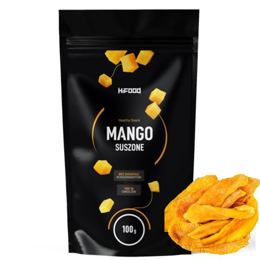 Сушеные манго органические 100 г hifood без сахара
