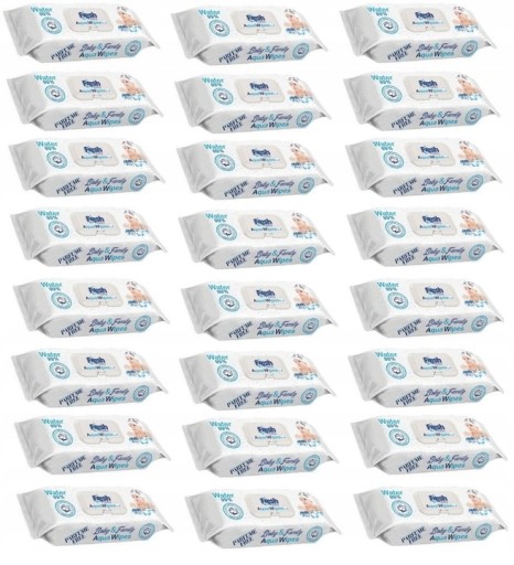 Салфетки Aqua Wipes Fresh Baby 24 х 60 шт.