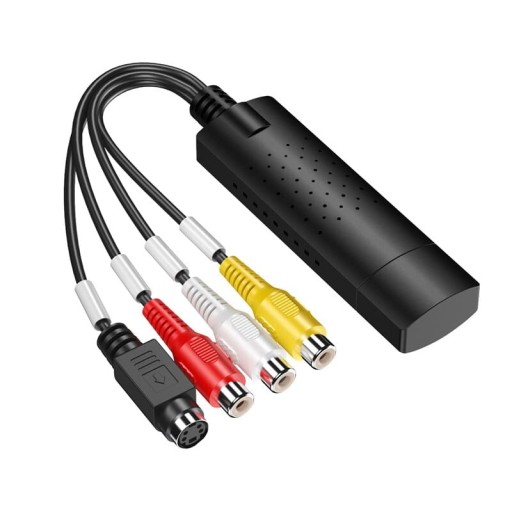 USB EASY CAP GRABBER RCA CHINCH VHS s-video audio