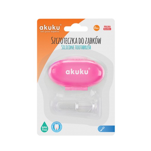 Akuku СИЛИКОНОВАЯ ЩЕТКА ДЛЯ ПАЛЬЦЕВ