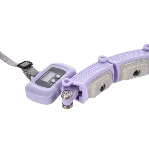 HULA HOP VIOLET Z MAGNESAMI I OBCIĄŻNIKIEM + LICZNIK HMS HHM14
