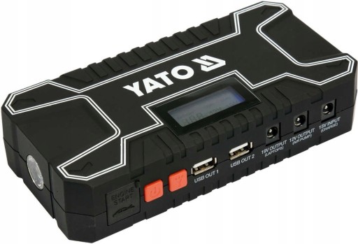 ПУСКОВОЕ УСТРОЙСТВО YATO POWERBANK 12000 мА ЖК-ДИСПЛЕЙ 12 В YT-83082