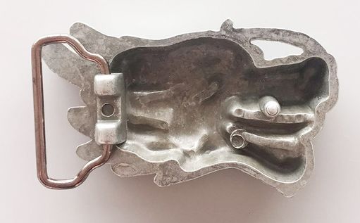 пряжка DRAGON HEAD застежка старое серебро