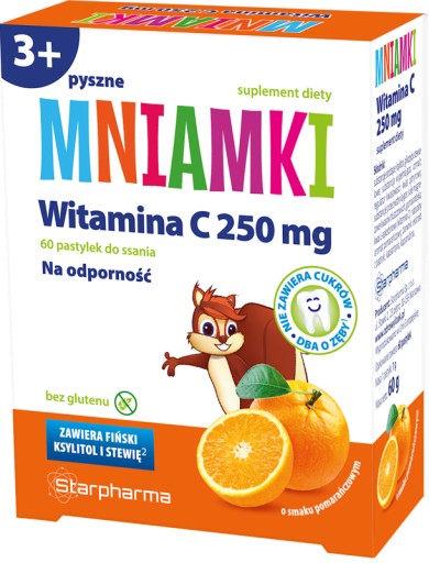 Starpharma Mniamki Witamina C 250 mg 60 pastylek