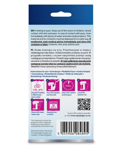 TABLETKI AQUALOGIS DECALC ODKAMIENIAJĄCE DO EKSPRESÓW NA KAPSUŁKI