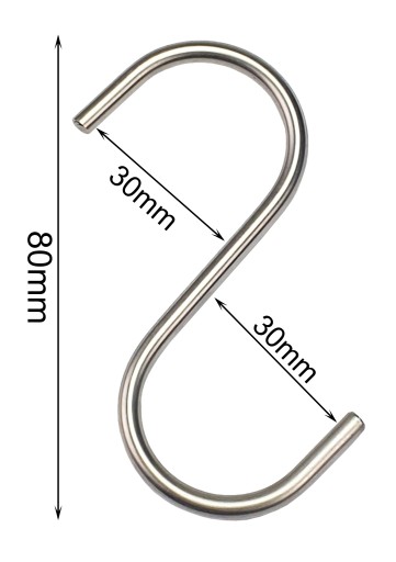S-408 Крючки для курения, неострые, толстые, 8см fi4 LUX
