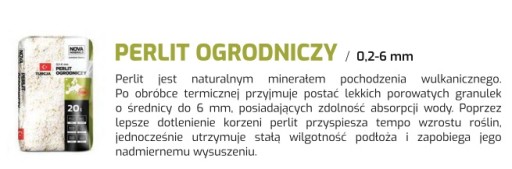 Perlit Ogrodniczy (1-6) 10 L do spulchniania ziemi