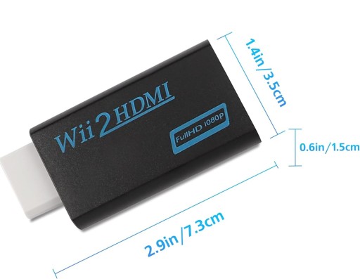 АДАПТЕР-ПРЕОБРАЗОВАТЕЛЬ АДАПТЕР NINTENDO WII на HDMI TV FULL HD NTSC PAL2024