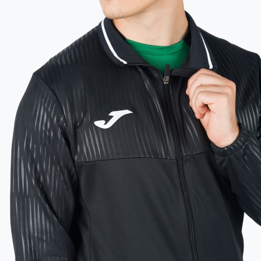 Теннисная толстовка Joma Montreal Full Zip черная 102744.100 L