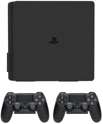 Zestaw uchwytów 4MOUNT do konsoli PS4 Slim Czarny