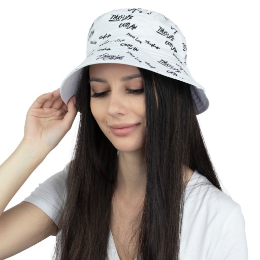 BUCKET HAT двухсторонняя рыбацкая шапка с надписью