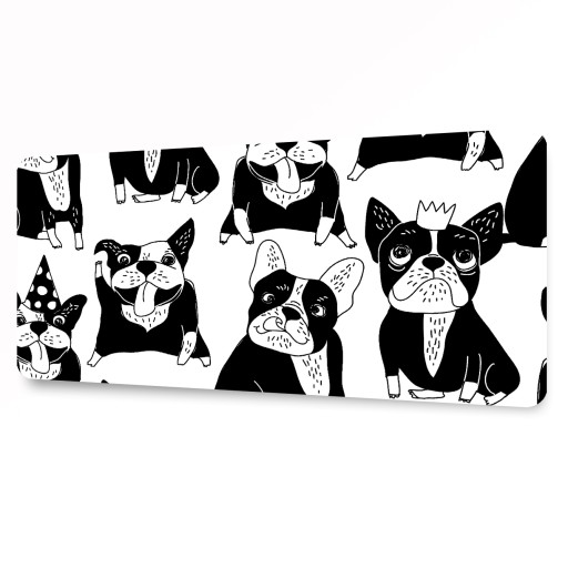 Защитный коврик для стола Happy Dogs черный 90х45 см