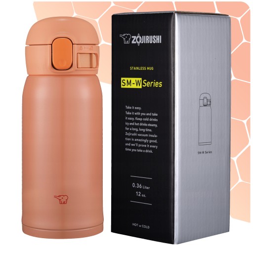 Kubek termiczny dla dziecka do szkoły ZOJIRUSHI SM-WR36E-DP 360ml orange