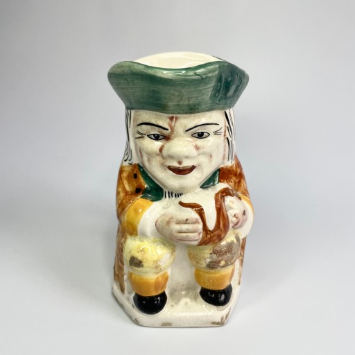 Staffordshire stary figuralny śmieszny dzbanek kufelek tzw. Toby Jug