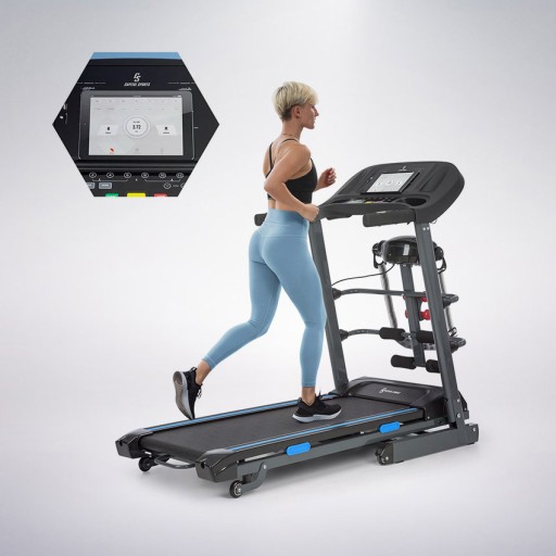 Беговая дорожка Capital Sports Training, 1,5 км, 12 км/ч, качественный массажер с USB-динамиками