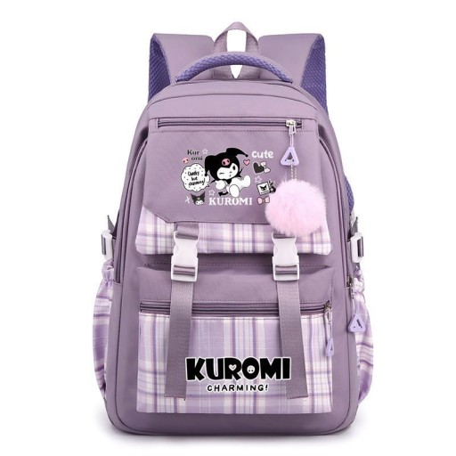 ШКОЛЬНЫЙ РЮКЗАК ШКОЛЬНЫЙ РЮКЗАК Kuromi USB ВЫКРОЙКИ А4 БОЛЬШОЙ