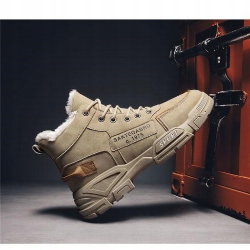 MĘSKIE BUTY ZIMOWE MARTIN SKÓRZANE R.39-4441