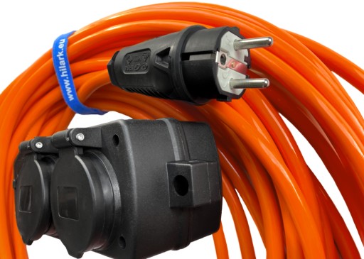 H07BQ-F Удлинительный кабель из полиуретана 3x1,5 20 м РАЗДЕЛИТЕЛЬ 4+1